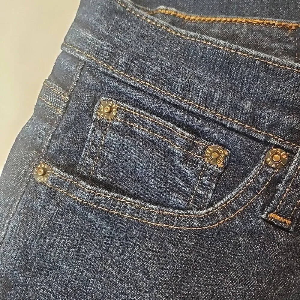 J.Crew Toothpick Jeans Women 29p Blue Skinny Stretchy Petite Hipster Minimalist